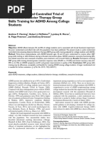 Fleming (2014) Pilot Randomized Controlled Trial of Dialectical Behavior Therapy Group Skills Training For ADHD