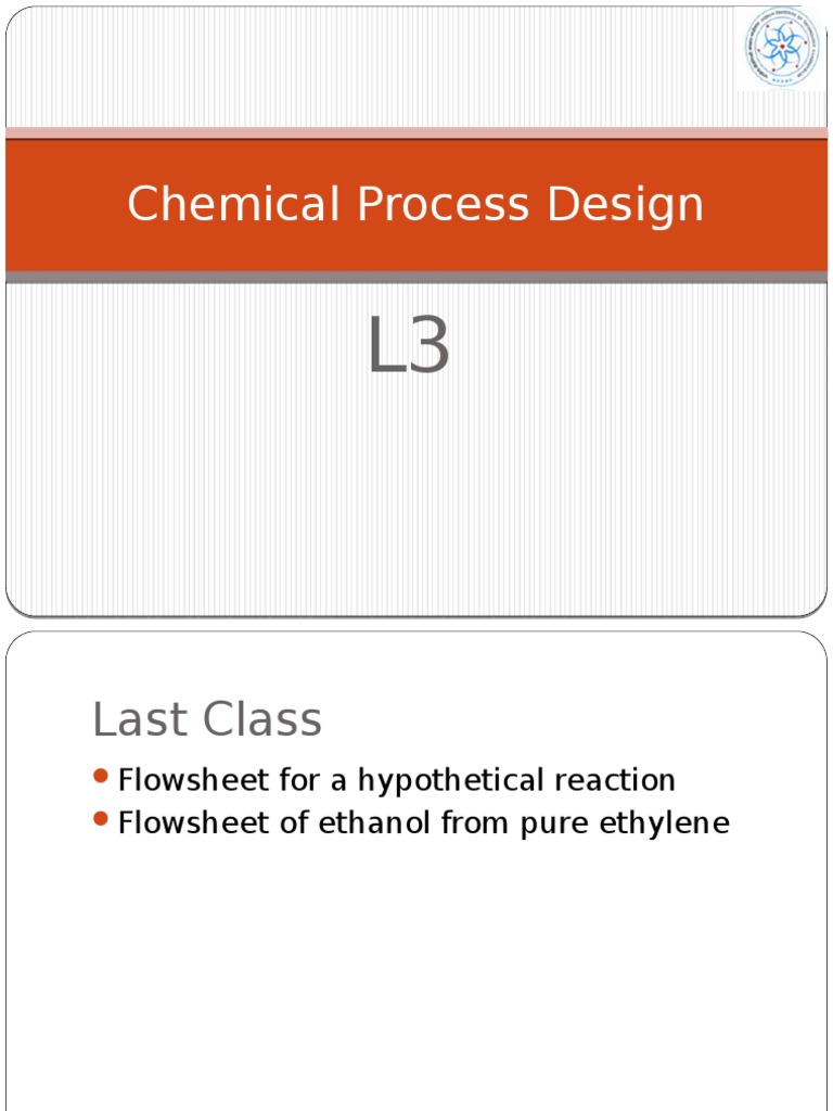 Chemical Process Design: Flowsheet Alternatives | PDF | Science ...