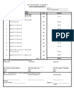 RS Wall Area Joint Measurement Sheet