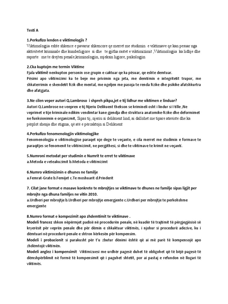 Testi A | PDF