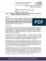 Memorando SV 046 Informe de Via Santa Marianita - Pusuchisi Bajo