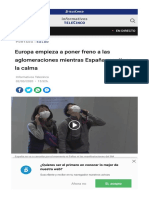 Europa Empieza Poner Freno Aglomeraciones Espana Mantiene Calma - 18 - 2908245250.html PDF