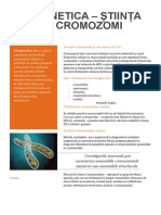 Citogenetica - Stiinta Despre Cromozomi