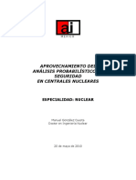 Aprovechamiento Del Analisis Probabilistico de Seguridad en Centrales Nucleares