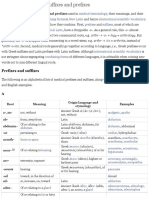 List of Medical Roots Suffixes and Prefixes Wikipedia