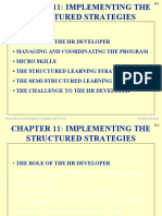 Chapter 11: Implementing The Structured Strategies: - The Role of The HR Developer