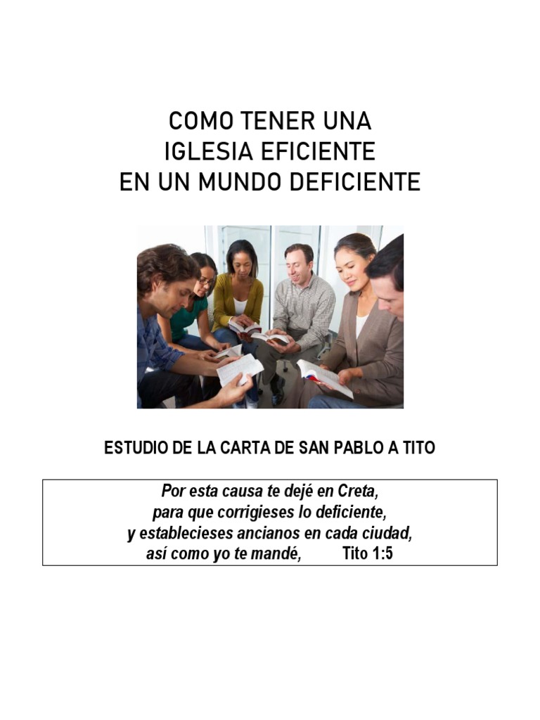Iglesia Eficiente en Tiempos Difíciles | PDF | Pablo el apóstol | Salvación