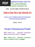 Alv. Estrutural - Prescr. NBR