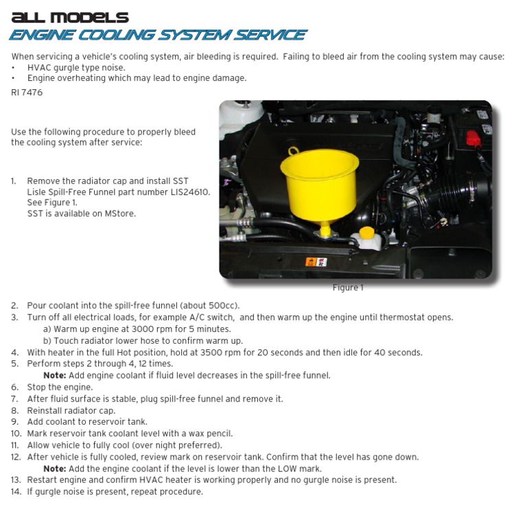 Engine Cooling System Service PDF Heat Transfer Manufactured Goods