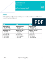 Scheme of Work English As A Second Language Stage 2