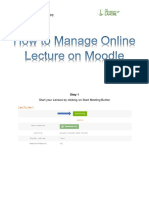How To Manage Online Lecture