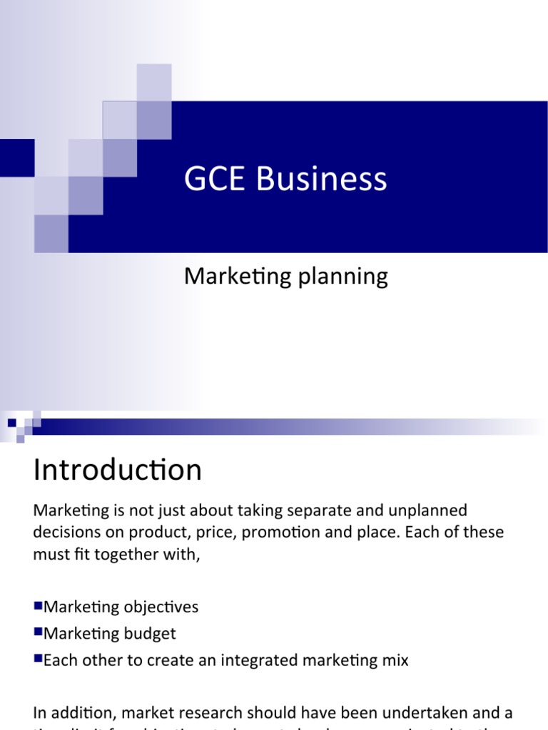Comprehensive Marketing Planning Guide | PDF | Research And Development ...