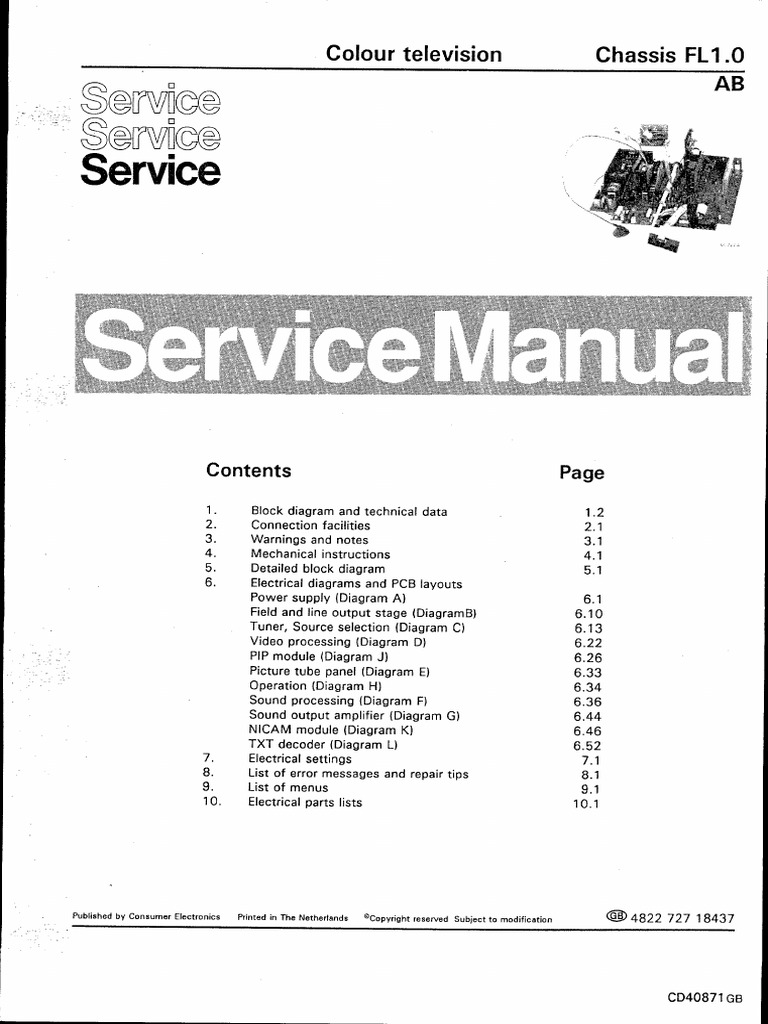 福袋 セール Philips Chassis FL1.0 AB PDF | PDF その他