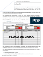 Planilha de Fluxo de Caixa Completa - Excel Prático