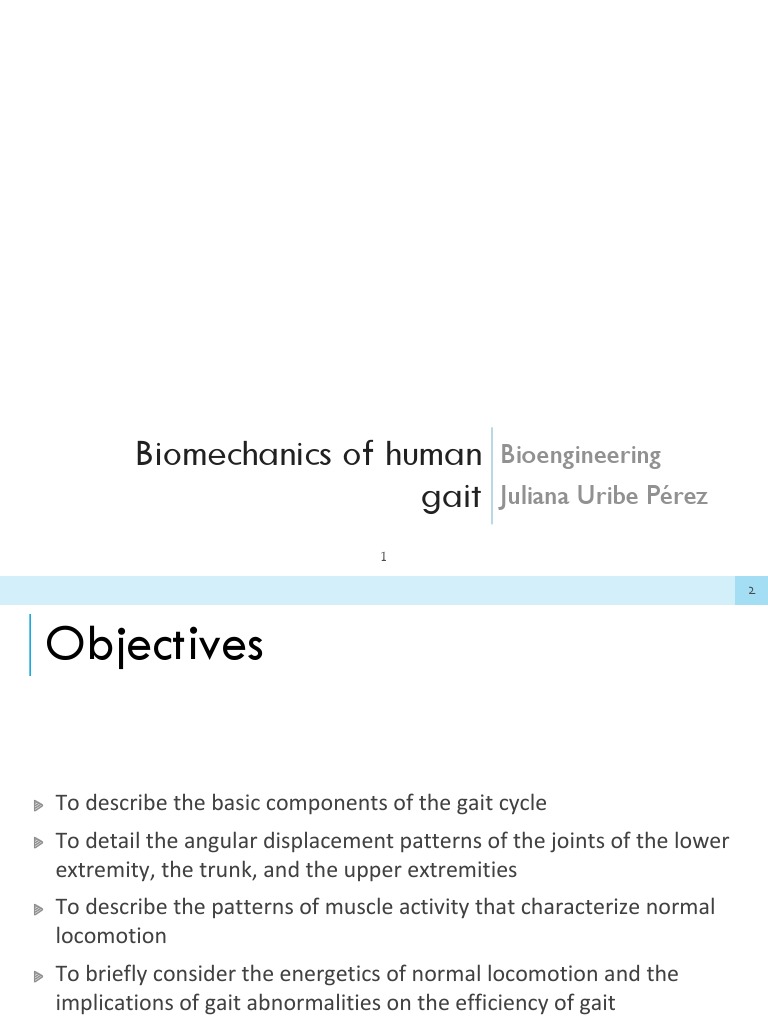 14 Biomechanics of Normal Human Gait PDF | PDF | Foot | Anatomical ...