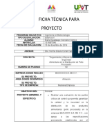 Ficha Técnica para Proyecto