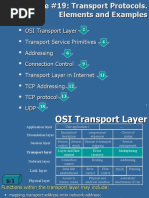 19. Transport Protocols. Elements and Examples