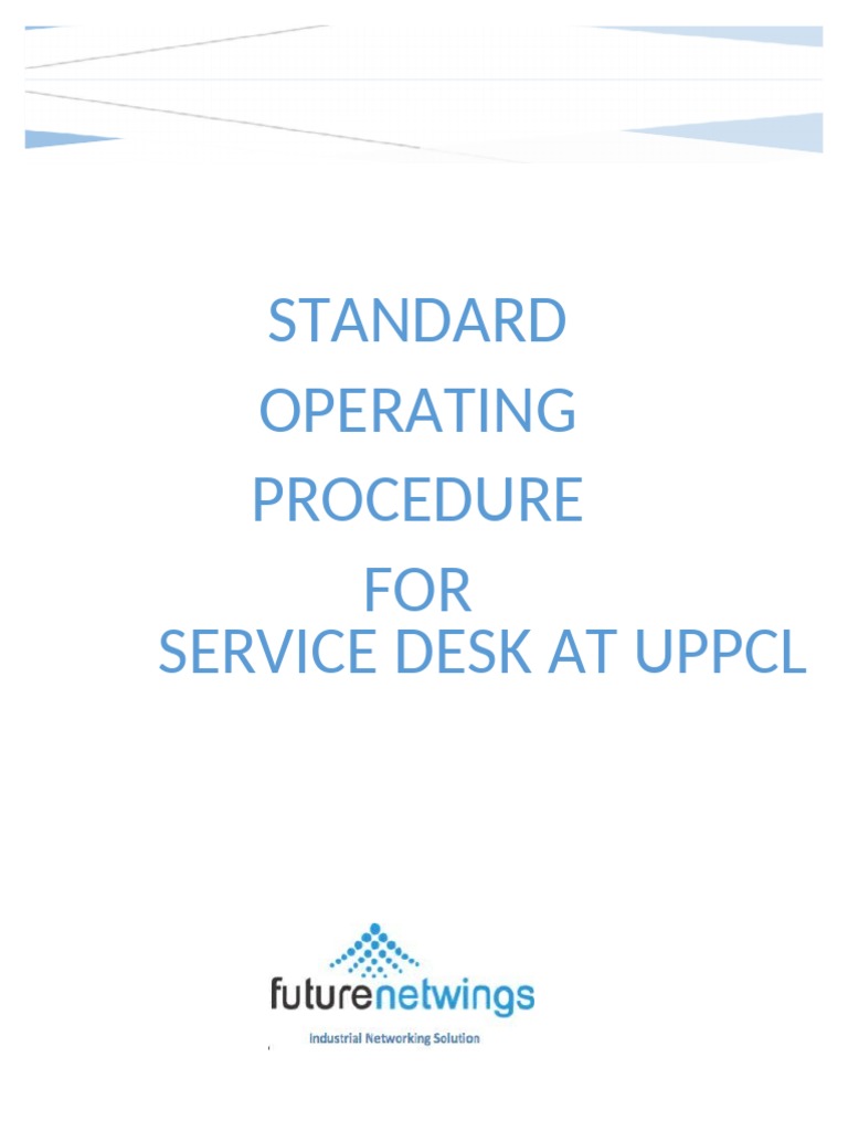 SOP For IT Service Desk | Descargar gratis PDF | Faq | It Service ...