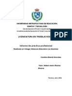 Estructura Del Informe de Practica Profesional UMECIT
