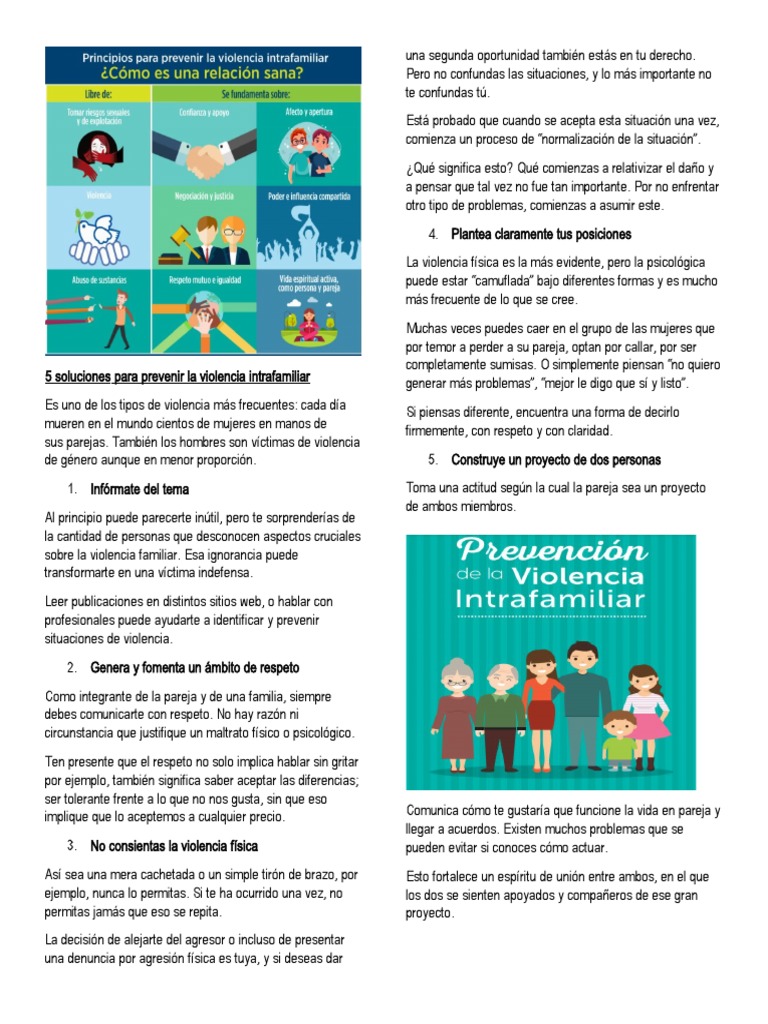 Prevención de la violencia intrafamiliar | PDF | Violencia doméstica ...