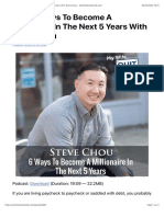 296: 6 Ways To Become A Millionaire in The Next 5 Years With Steve Chou