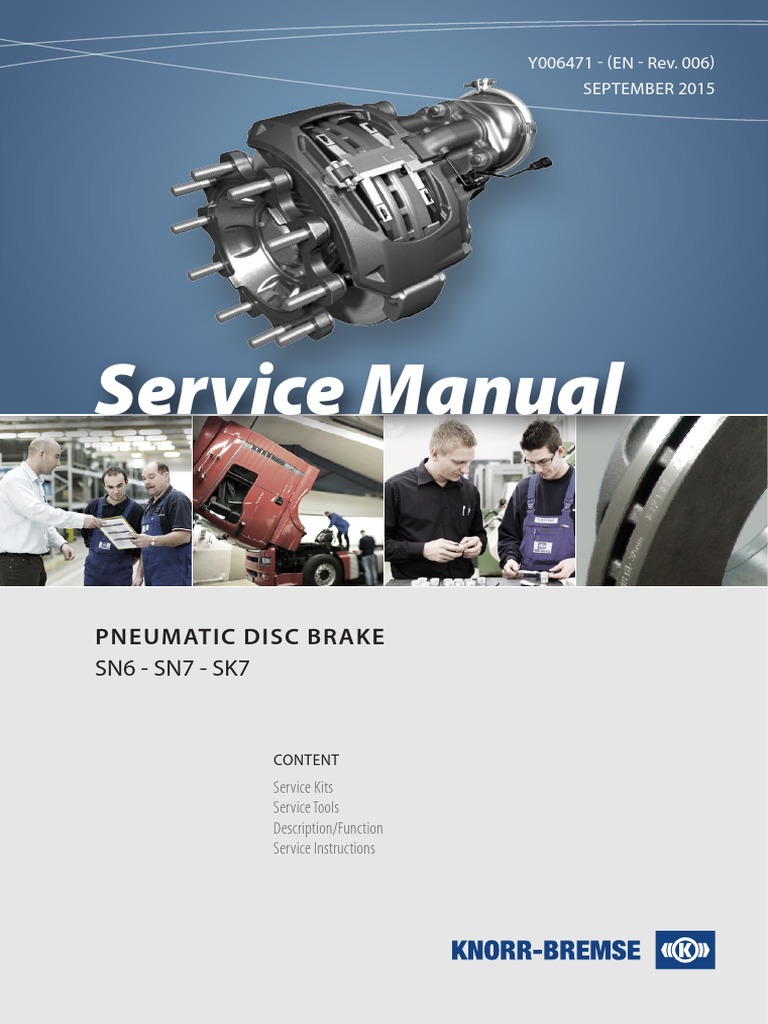 Service Manual: Pneumatic Disc Brake | PDF | Brake | Manufactured Goods