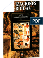 Civilizaciones Perdidas 14 Egipto Tierra de Faraones Tomo 2 Folio 1996