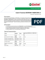 Castrol Transmax DEXRON®-VI MERCON® LV: Description