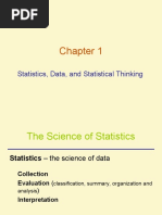 Statistics, Data, and Statistical Thinking