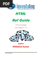 HTML Ref Guide: Mithilesh Kumar