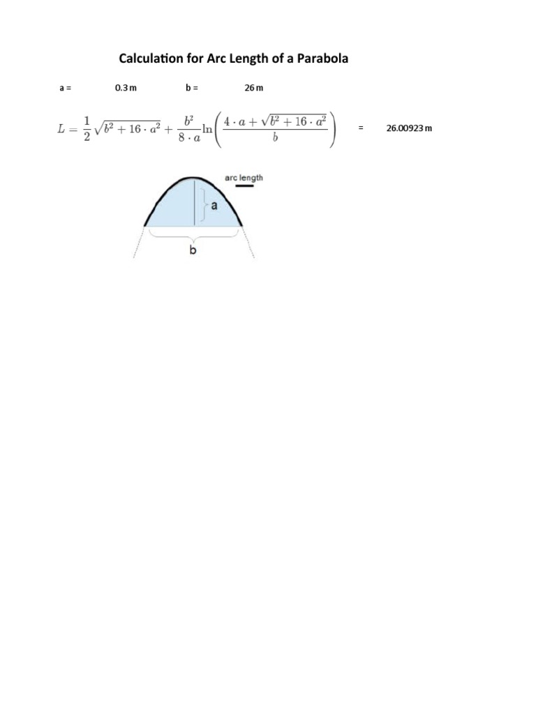 Arc Length of Parabola Calculation | PDF | Science & Mathematics