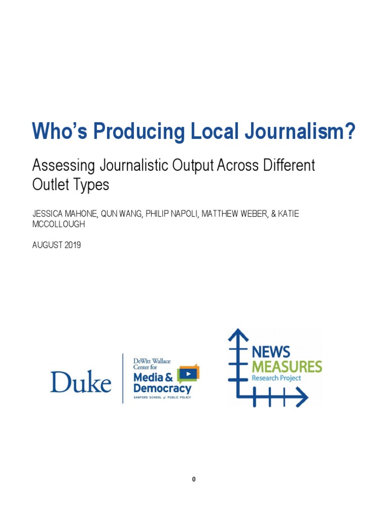 Local Newspapers' Dominance in Journalism | PDF | News | Mass Media