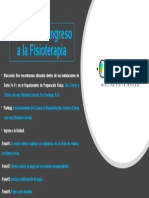 Proceso de Ingreso para Fisioterapia