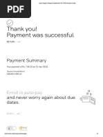 Thank You! Payment Was Successful