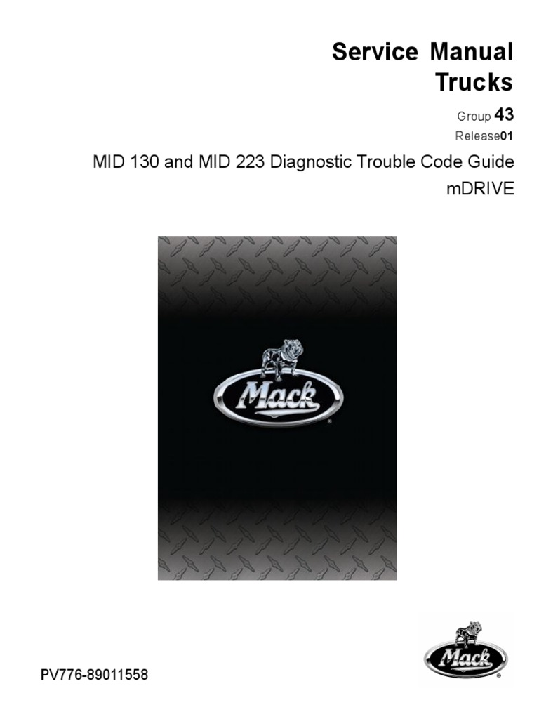 Manual Sistema Electronico MACK mDRIVE | PDF | Transmission (Mechanics) | Vehicles
