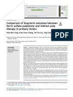 Comparison of Long-Term Outcomes Between Ferric Sulfate Pulpotomy and Indirect Pulp Therapy in Primary Molars