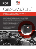 Cello-Caniq Lte: Intelligent Solution For Real-Time Monitoring of Vehicles, Drivers and Cargo