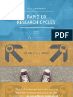 RAPID UX   RESEARCH CYCLES