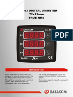 DA-0303 Digital Ammeter for AC RMS Measurement