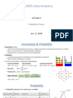 EEL 6935 Data Analytics: Probability Theory