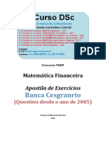 4 - Exercicios - Matematica Financeira - Profº Edilio Rocha