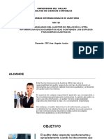 NIA 720 Responsabilidad Del Auditor en Relación A Otra Información en Doumentos Que Contienen Los Estados Financieros Auditados