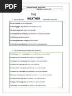 English Lesson - The Weather