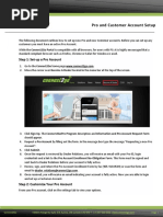 Pro and Customer Account Setup