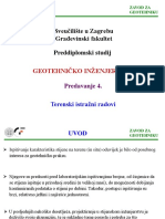 GI 4 Predavanje Terenski Istrazni Radovi PDF