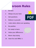 Classroom Rules