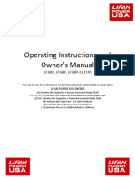 Operating Instructions and Owner's Manual: LF160F, LF168F, LF168F - 2, LF170