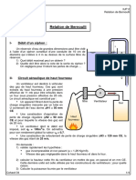 Exercices Sur La Relation de Bernoulli