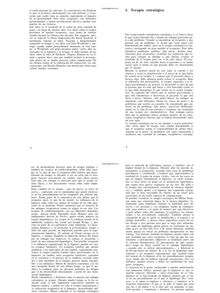1994 Terapia No Convencional Cap. 1 Haley PDF PDF Hipnosis