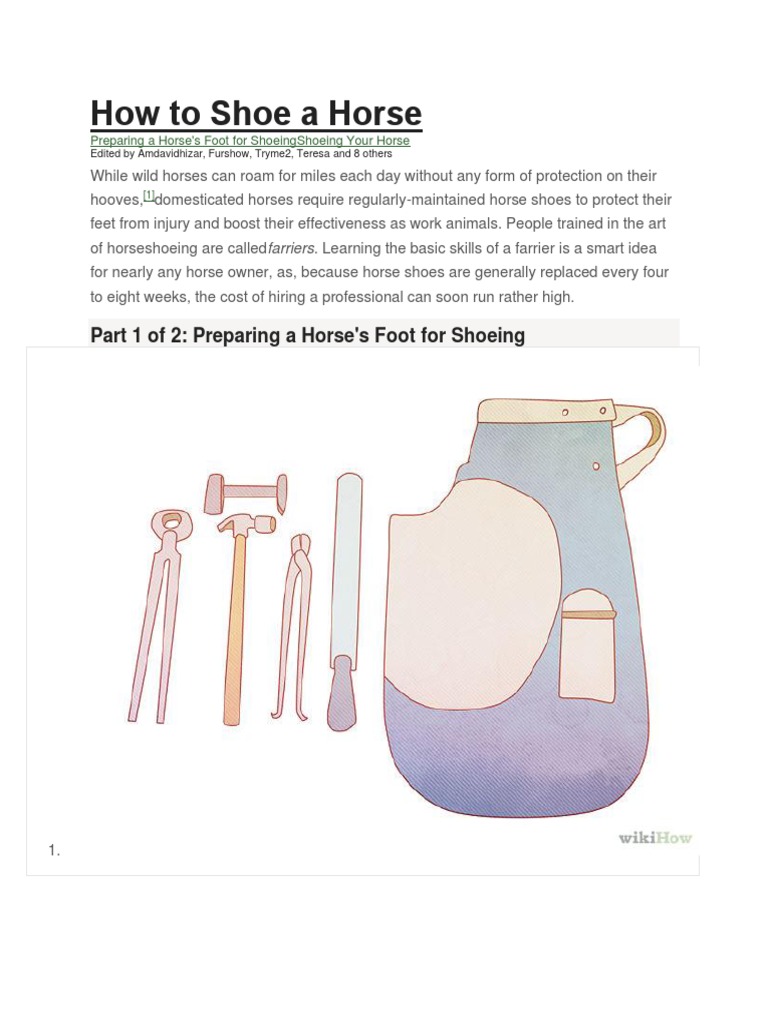How To Shoe A Horse PDF Foot Nature